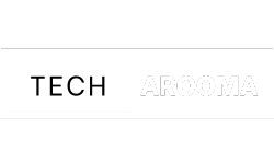 TechArooma web logo for dark mode
